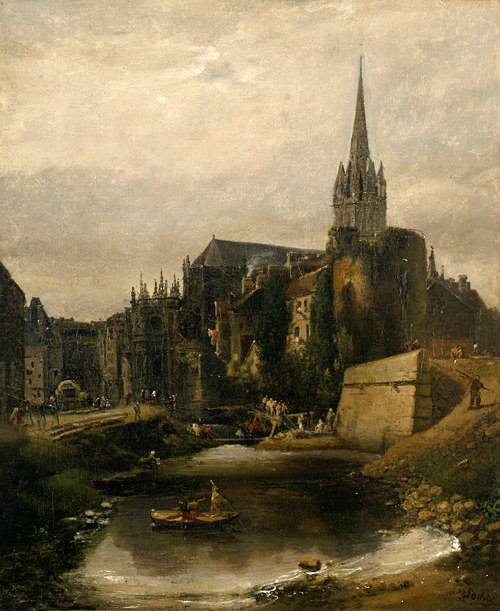 Vue de l'abside de l'église Saint-Pierre de Caen